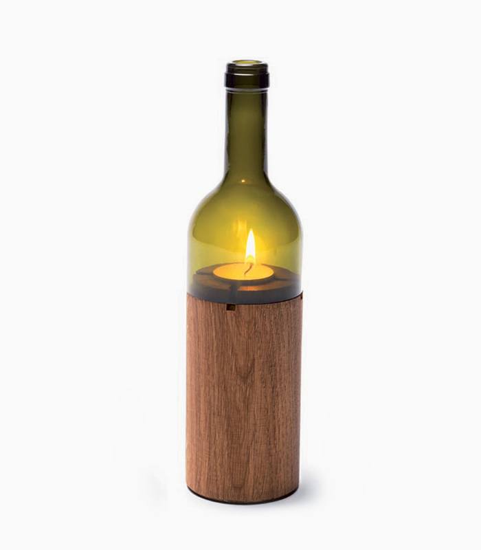 Wine bottle lantern الصورة 3